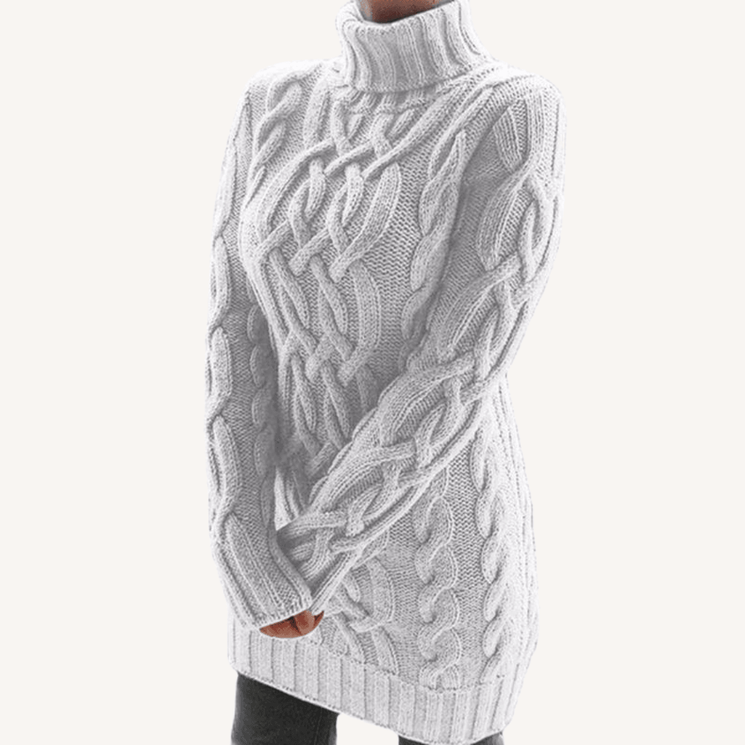 Florence | Chunky Turtleneck Jumper with Long Sleeves and Ribbed Hem