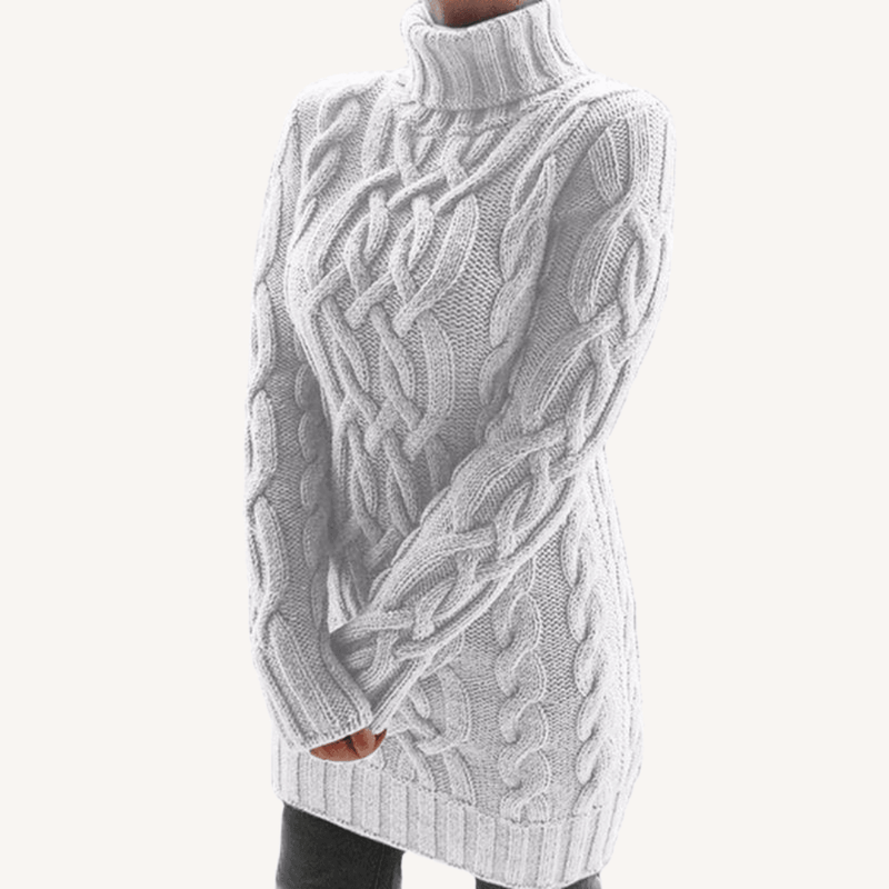 Florence | Chunky Turtleneck Jumper with Long Sleeves and Ribbed Hem