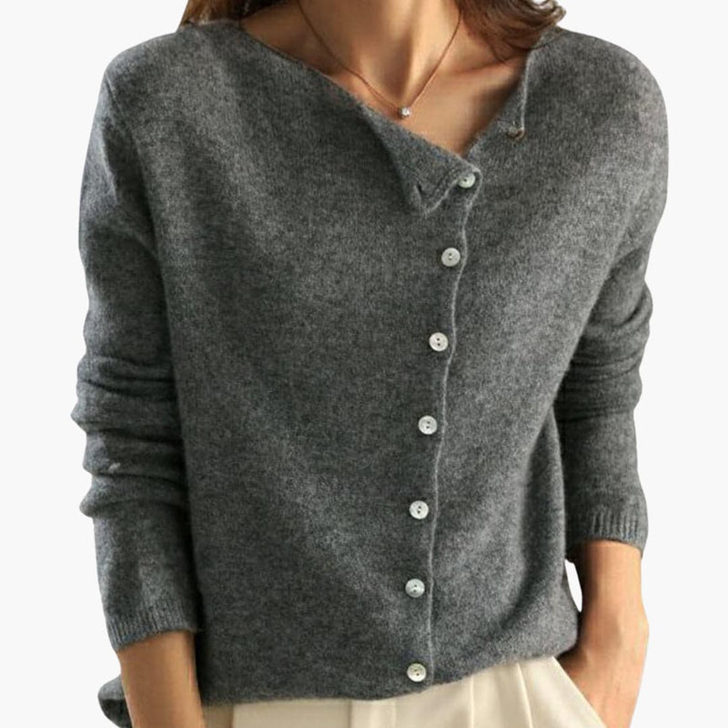 Jessalyn | Long-Sleeve Buttoned Cardigan for Women – Stylish & Comfortable