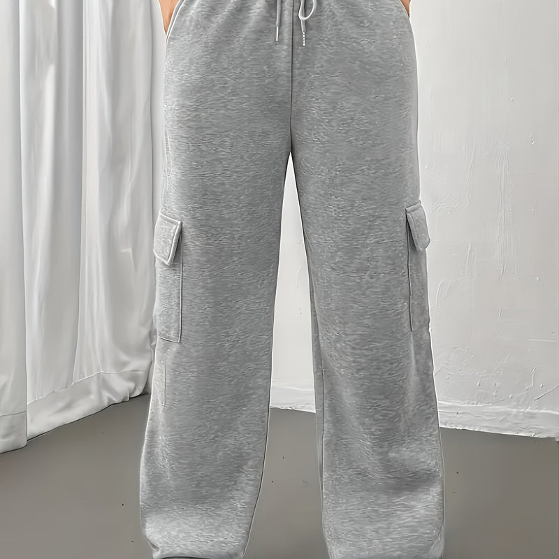 Nina | Women's Cargo Joggers – Relaxed Fit Pocket Sweatpants
