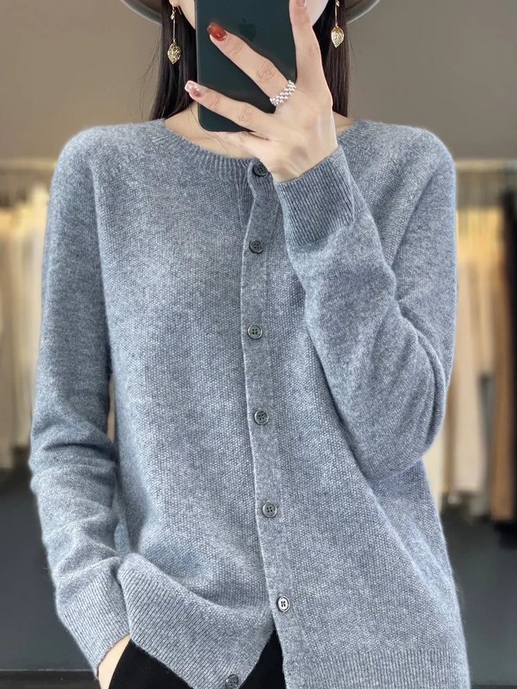 Prudence | Women's Winter Cardigan – Classic Buttoned Knit