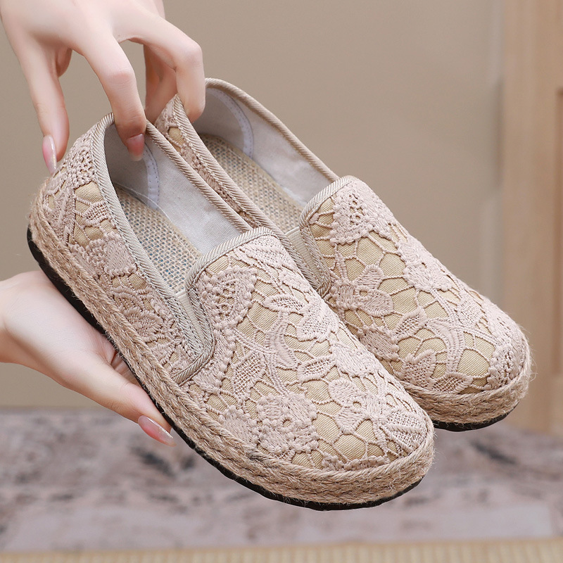 Women's Breathable Fabric Moccasins | Stylish Comfortable Slip-On Shoes