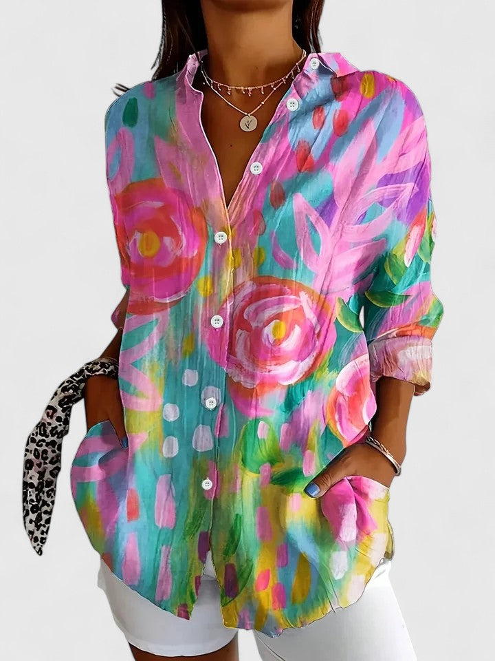 Leocadia | Colorful Print Blouse