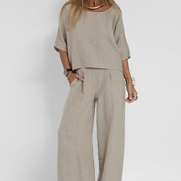 Gwen | Elegant Relaxed Two-Piece Set