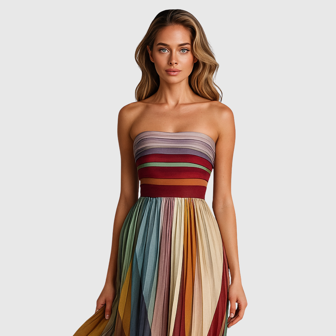 Ottilie | Elegant Strapless Maxi Dress