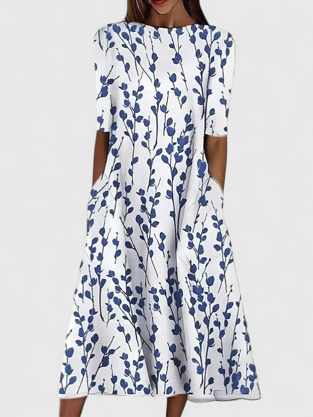 Callista | Floral Print Midi Dress