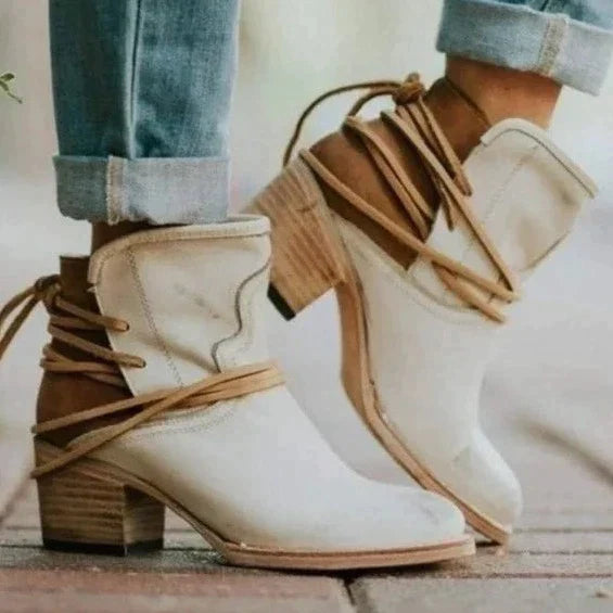 Hazel | Women's Leather Western Ankle Boots