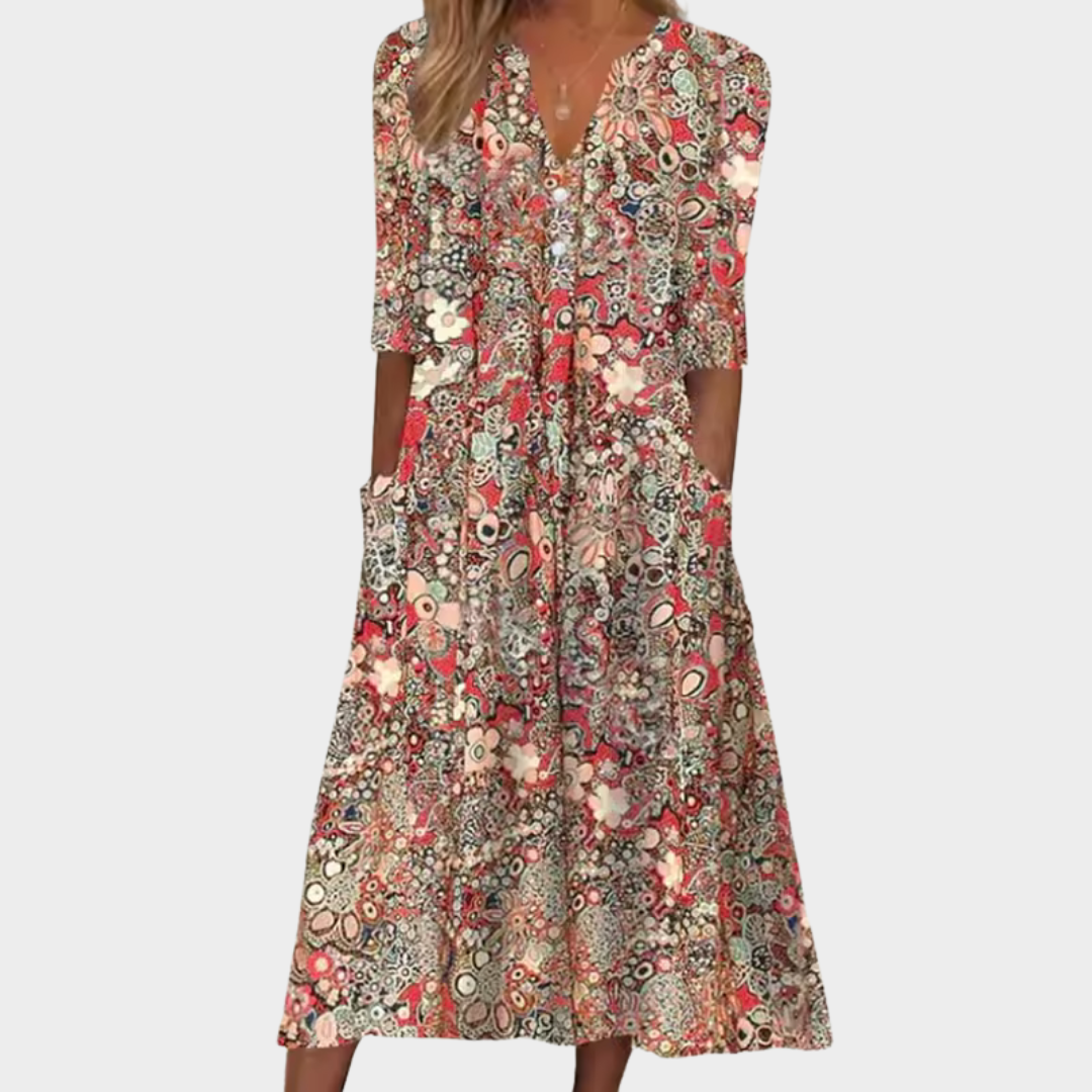 Una | Floral Loose-Fit Summer Dress