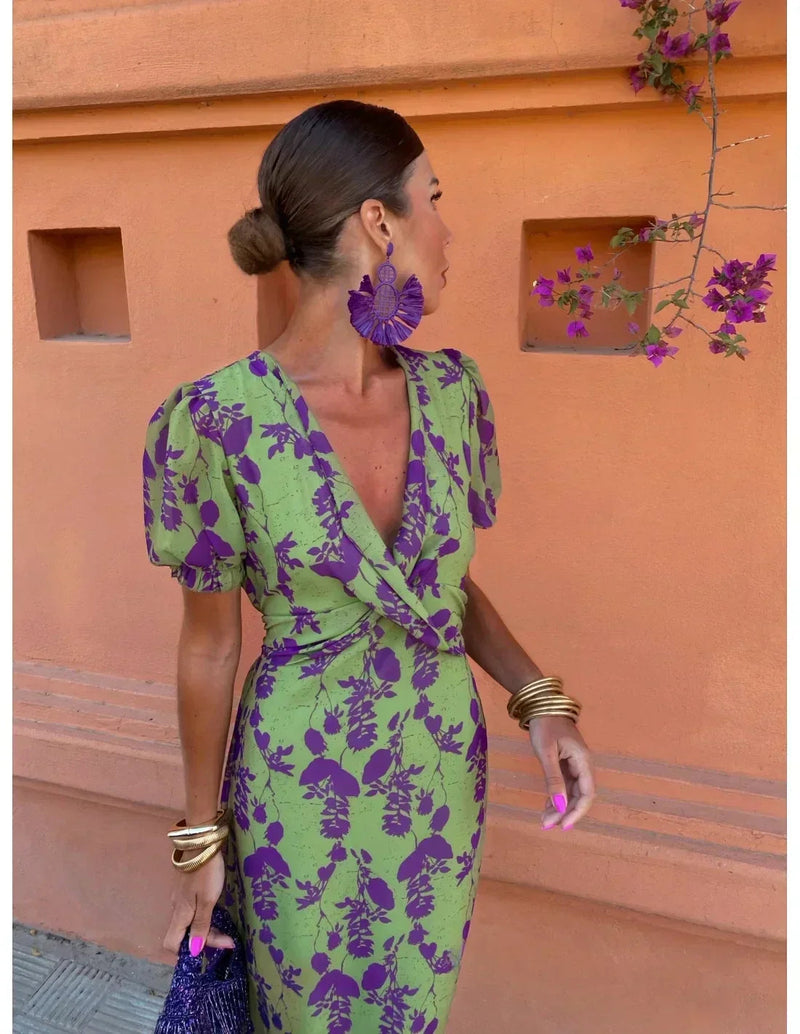 Cecelia | Elegant Flowing Midi Dress