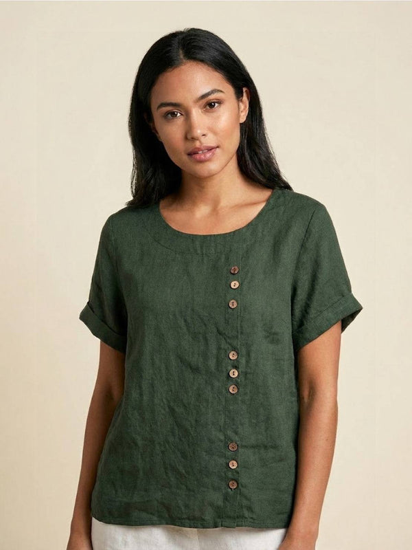 Celeste | Linen Blend Casual Top