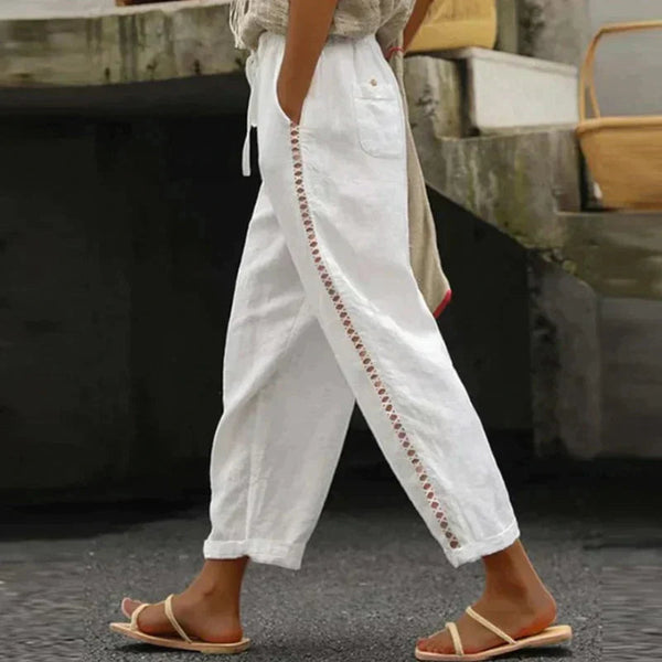Carina | Women's Linen Tapered Pants