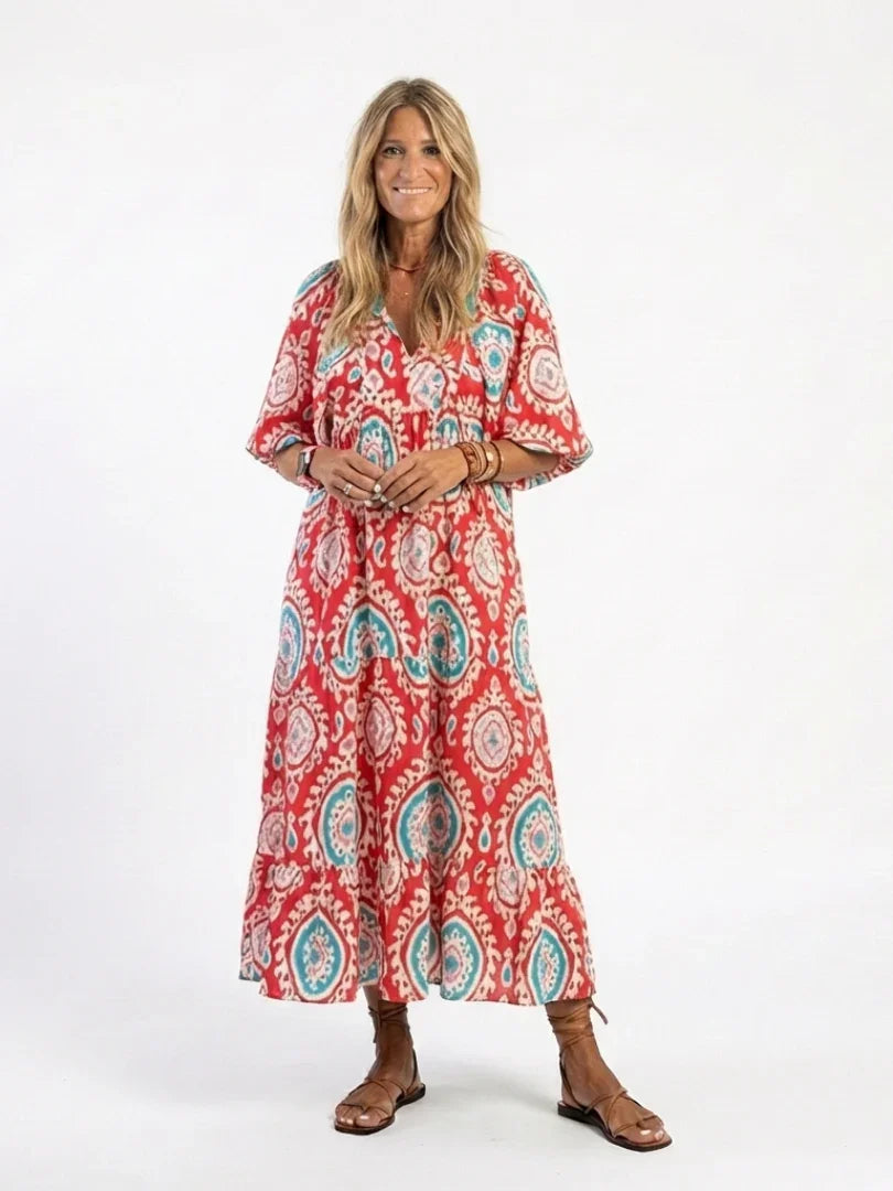 Briar | Paisley Print Midi Dress