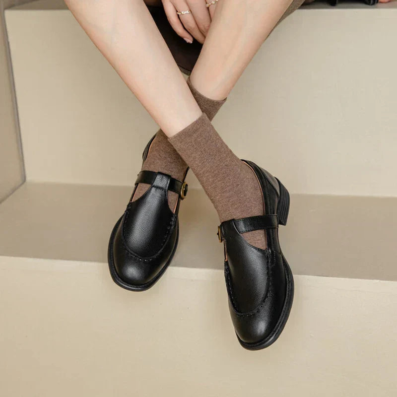 Briony | Retro Leather Orthopedic Mary Jane Shoes