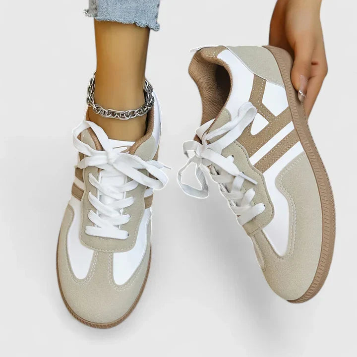 Bridget | Orthopedic Suede Colorblock Sneakers