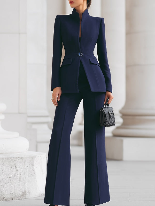 Candice | Tailored Blazer Suit Set & Wide Leg Pants