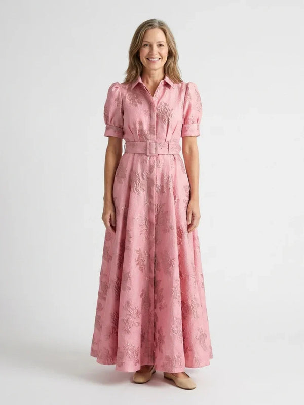 Eulalia | Belted Floral Maxi Dress
