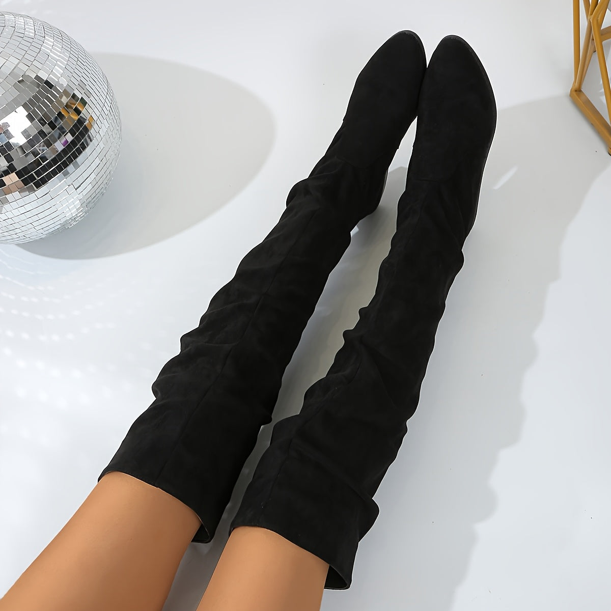 Griselda | Over the Knee Slouch Boots