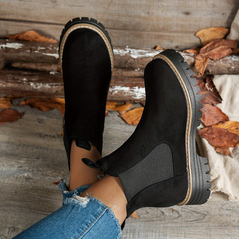 Delwyn | Chelsea Platform Ankle Boots