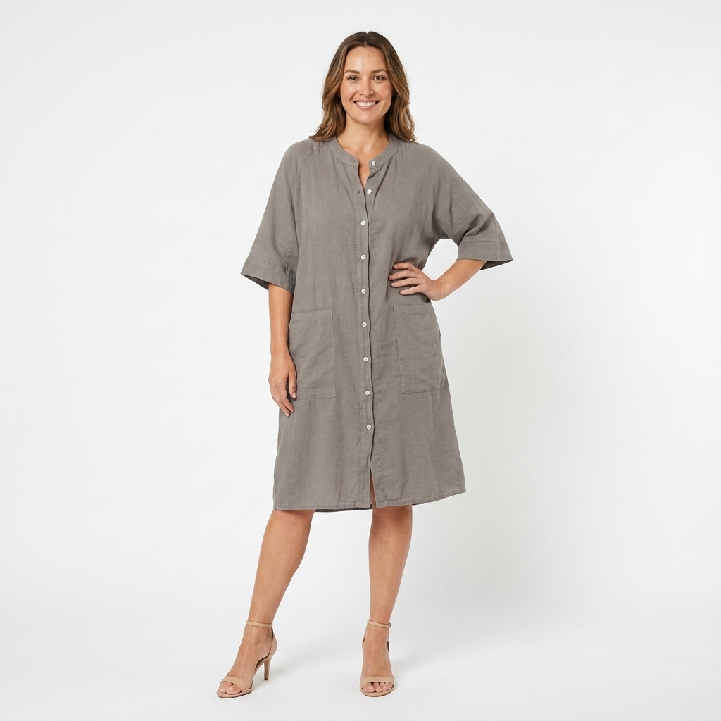 Florence | Boho Cotton Shirt Dress