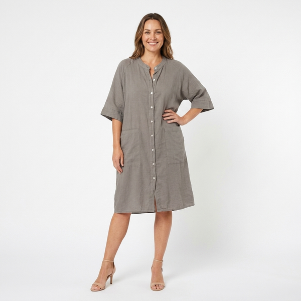 Florence | Boho Cotton Shirt Dress