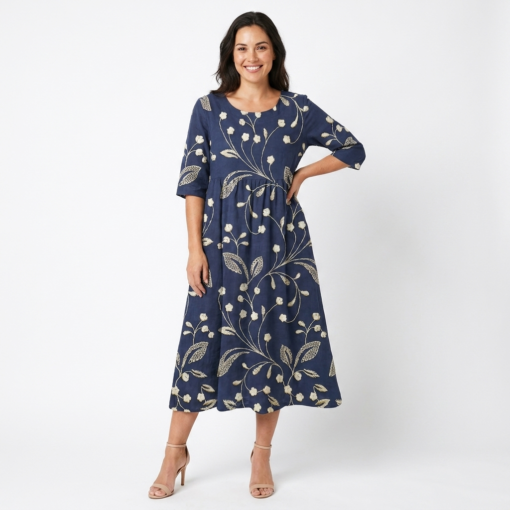 Isadora | Floral Relaxed Midi Dress