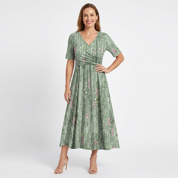 Marguerite | Floral A-Line Maxi Dress