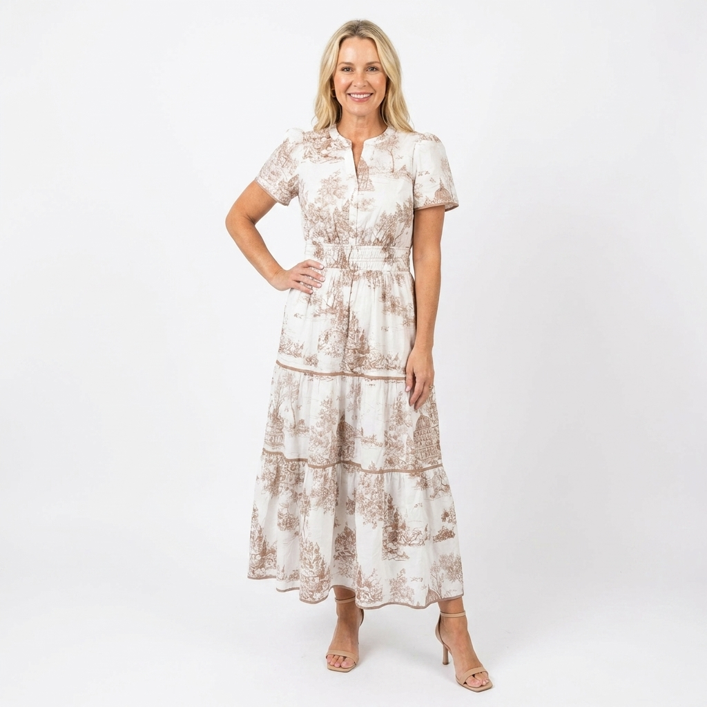 Ottilie | Toile Spring Maxi Gown
