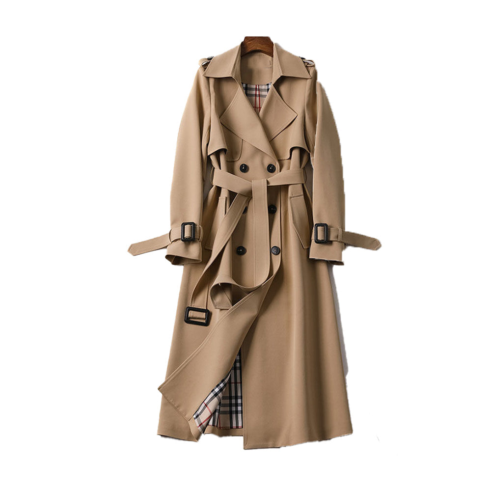 Eliza | Women's Trench Coat – Double-Breasted Belted Classic