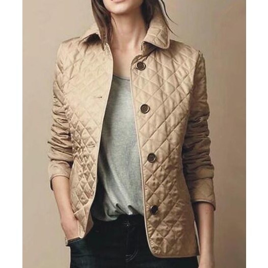 Daisy | Women's Quilted Jacket – Diamond-Quilted Button-Through Tailored