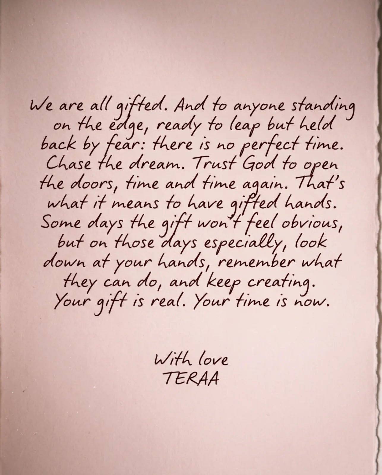 There is no ceiling on your dreams.