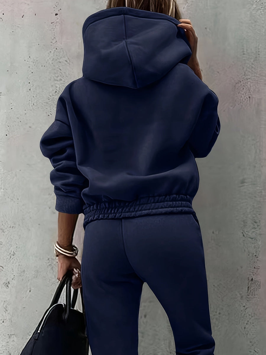 Farrah | Women's Hoodie and Jogger Set – Two Piece Lounge Sweatsuit view 10
