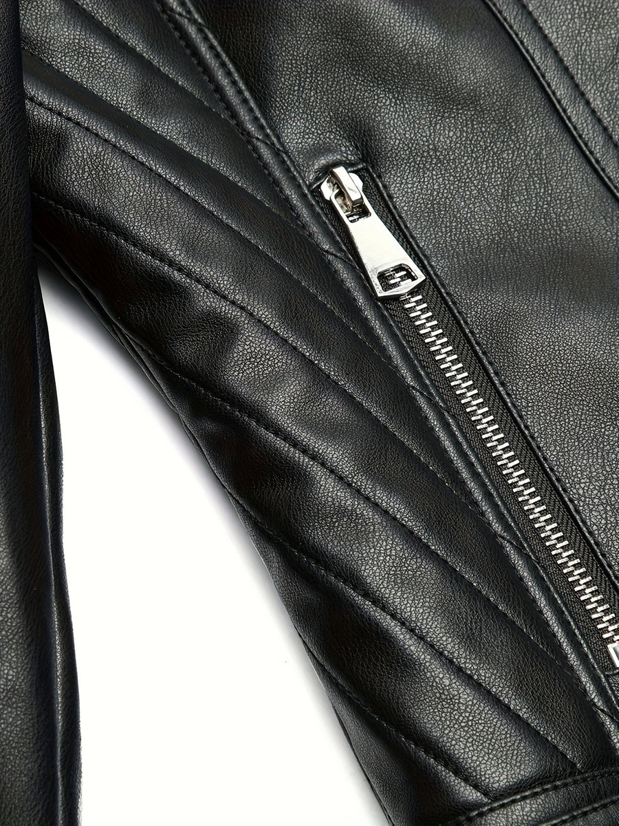 Mabel | Women's Moto Jacket – Sculpted Zip Front Tailored Biker Jacket view 7