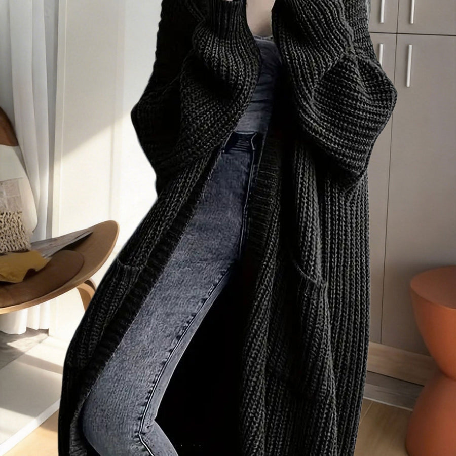 Noelle | Women's Winter Cardigan – Oversized Longline Duster with Pockets view 12