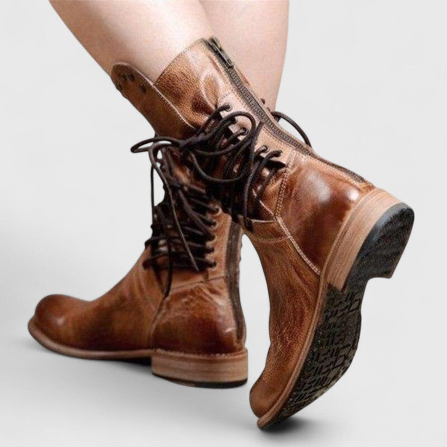 Demi | Lace-Up Stud Detail Boots view 6