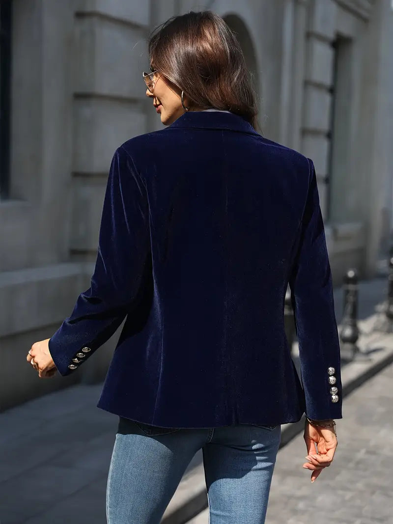 Alessandra | Elegant Velvet Blazer view 9