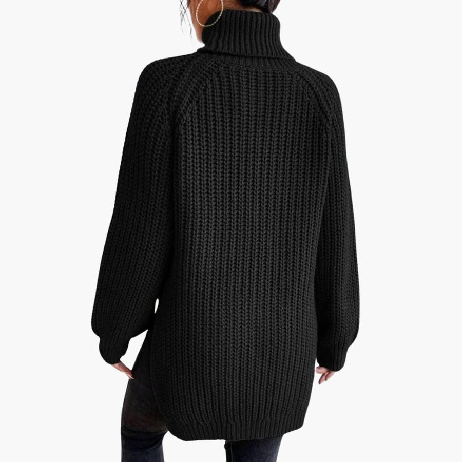 Fantine | Knitted Jumper with Turtleneck and Long Sleeves view 4