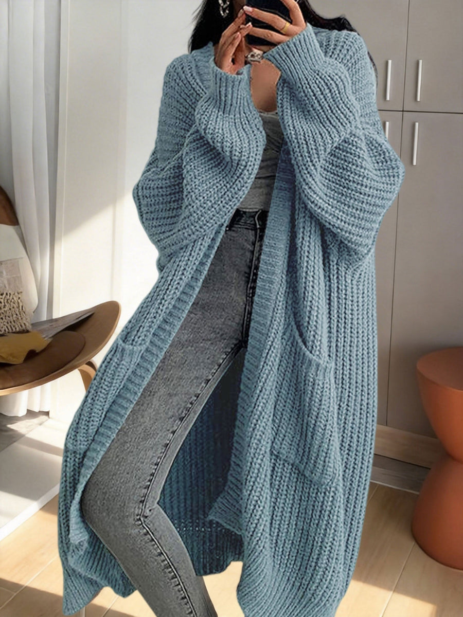 Noelle | Women's Winter Cardigan – Oversized Longline Duster with Pockets view 7