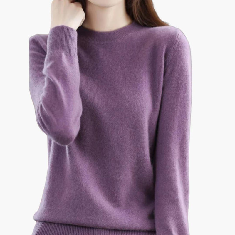 Persephone | Chunky Knit Jumper with Long Sleeves and Round Neckline