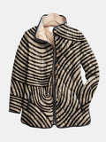 Zara | Retro Circle Design Quilted Jacket