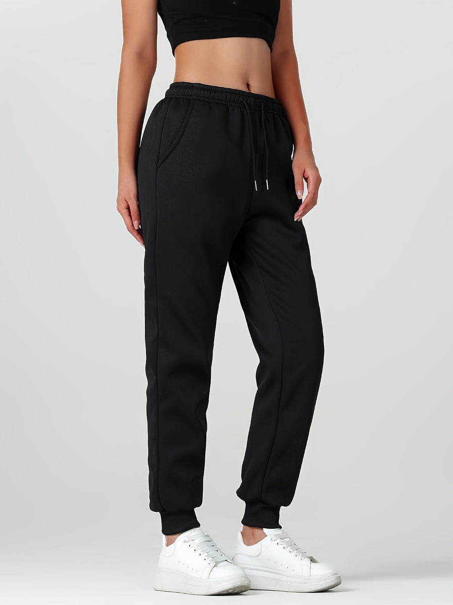 Fiona | Women's Lined Joggers – Cuffed Warm Winter Sweatpants view 5