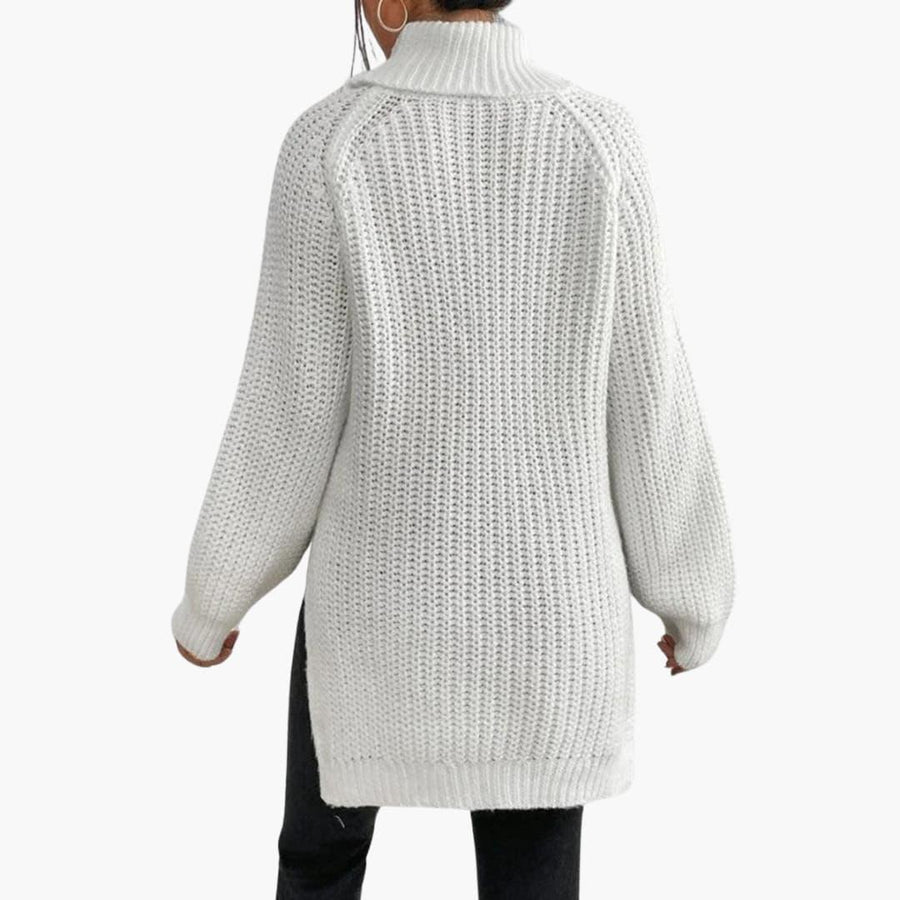 Fantine | Knitted Jumper with Turtleneck and Long Sleeves view 2