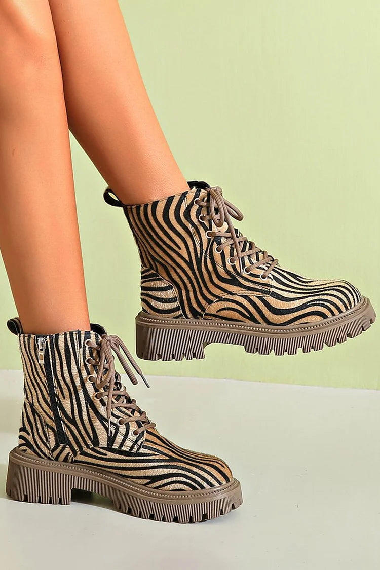 Lilibet | Side Zip Animal Print Boots view 2
