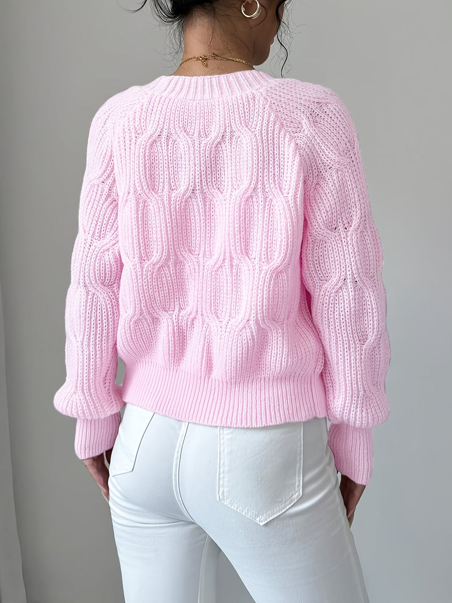 Juniper | Women's Cardigan – Bow Detail Long Sleeve Button-Up Knit view 2