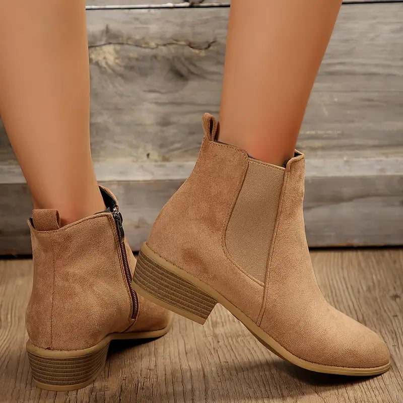 Violette | Low-Heel Side-Zip Women's Boots view 2