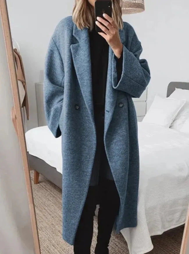 Dulcie | Women's Winter Coat – Relaxed Fit Long Coat view 2
