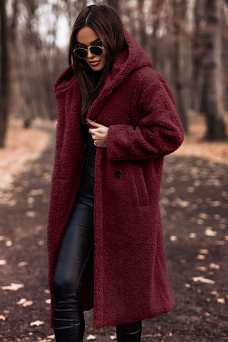 Tamsin | Women's Faux Fur Coat – Hooded Winter, Plus Size view 7