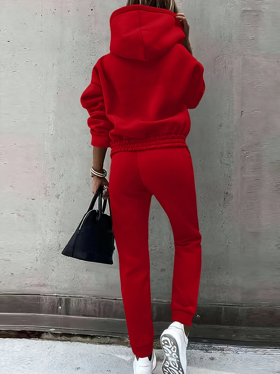 Farrah | Women's Hoodie and Jogger Set – Two Piece Lounge Sweatsuit view 3