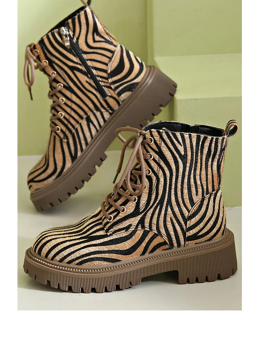 Lilibet | Side Zip Animal Print Boots view 1