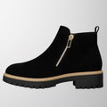 Griet | Side Zipper Closure Rounded Toe Boots