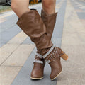 Hollis | Mid-Calf Buckle Closures Boots